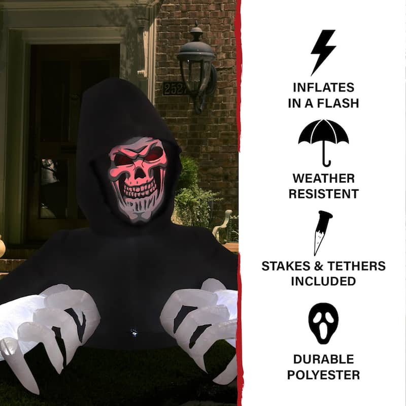 4.9-ft. Tall Prelit Inflatable Reaper
