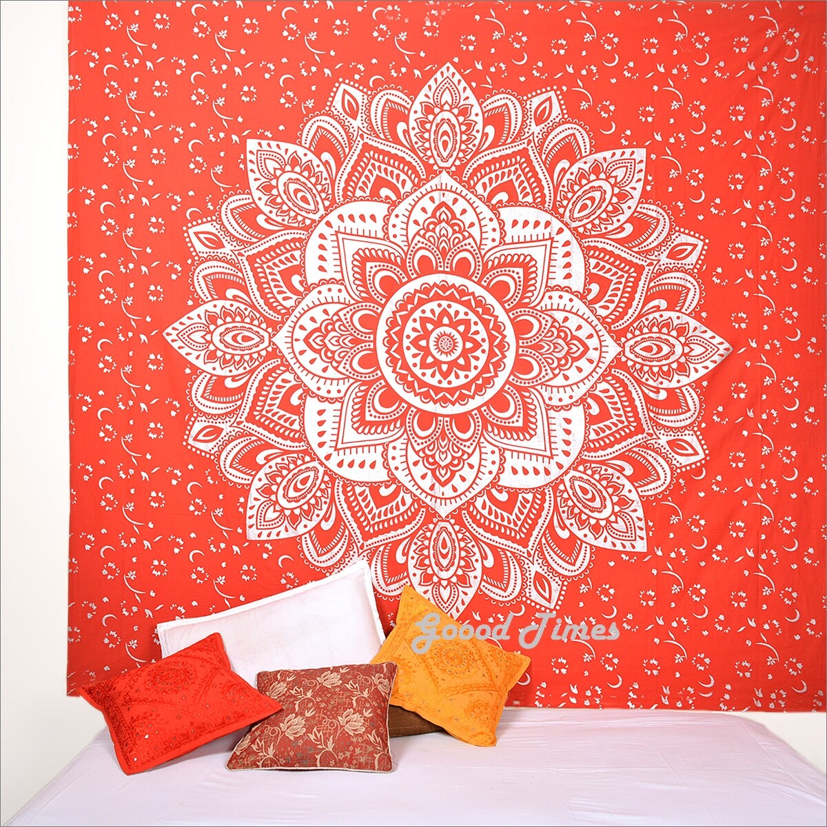 Pink Hippie Mandala Tapestry Wall Hanging Home Wall Tapestry Bedspread Art Decor