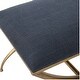 preview thumbnail 4 of 9, Uttermost 2396-CROSSING-BENCH-SMALL Crossing 23-1/2" Wide Gold Framed