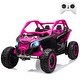 preview thumbnail 49 of 53, 2 Seater Ride on UTV Car Dark Pink