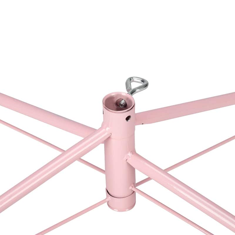 6 Foot Pink Artificial Christmas Tree with 1000 PVC Tips and Durable Metal Tree Stand Included - 6-Feet