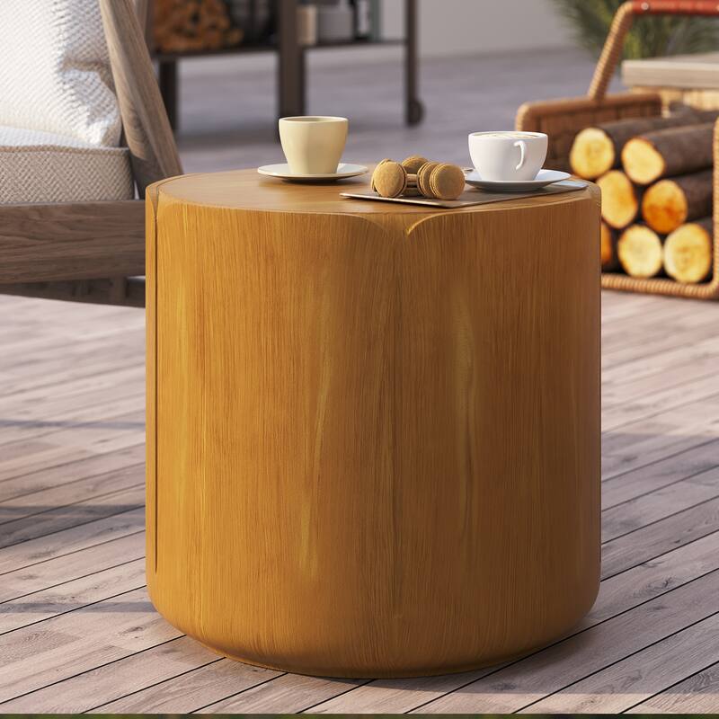 GDFStudio Kaelwyn MGO Cylindrical Waterproof Coffee Table