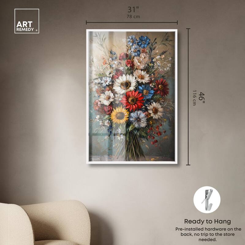 Symphony of Flowers I Shadowbox by Art Remedy