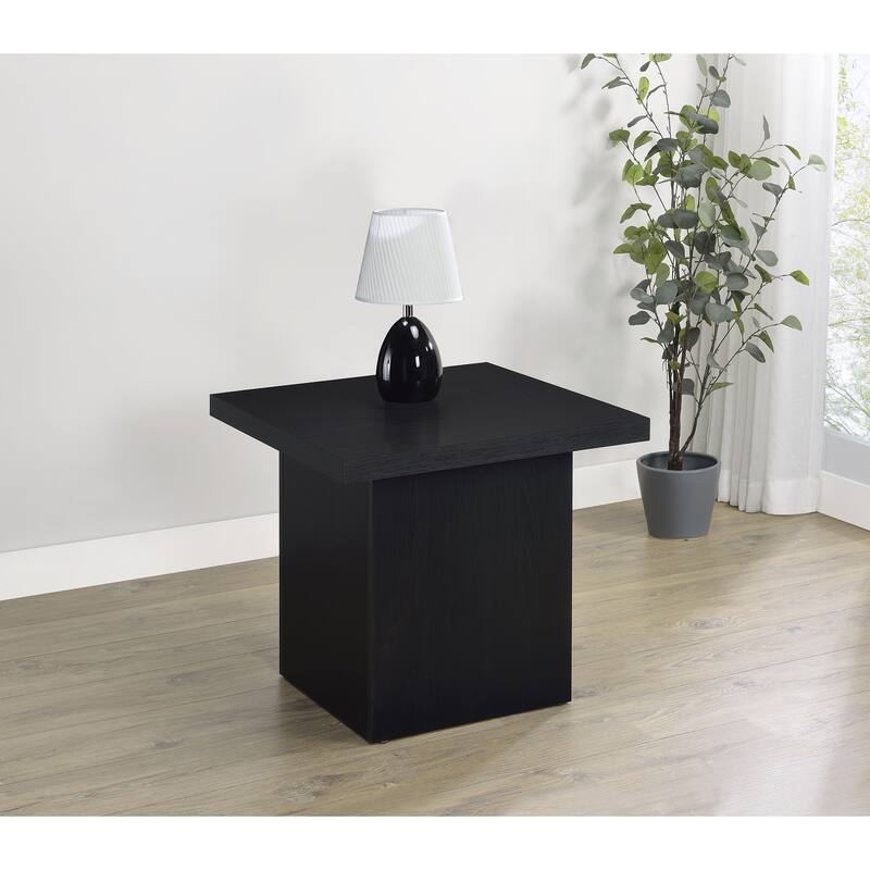 Exeter Black Square End Table