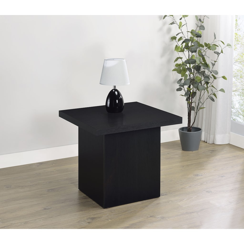 Exeter Black Square End Table