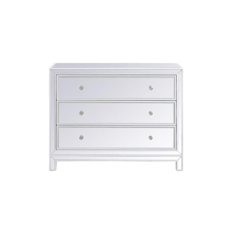 Rosa Mirrored Cabinet - 40 inch - White