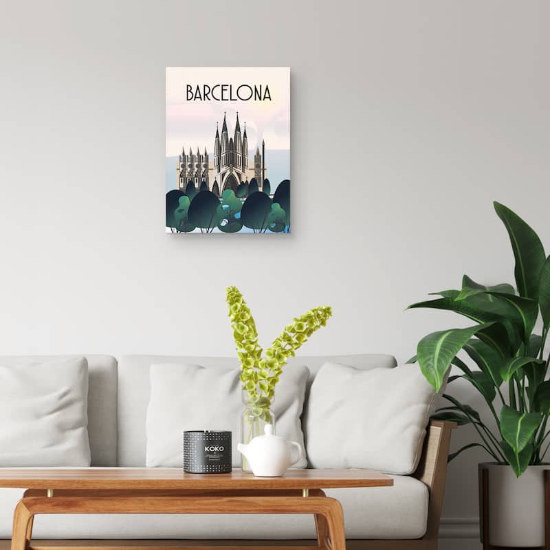 Barcelona Canvas Art Print