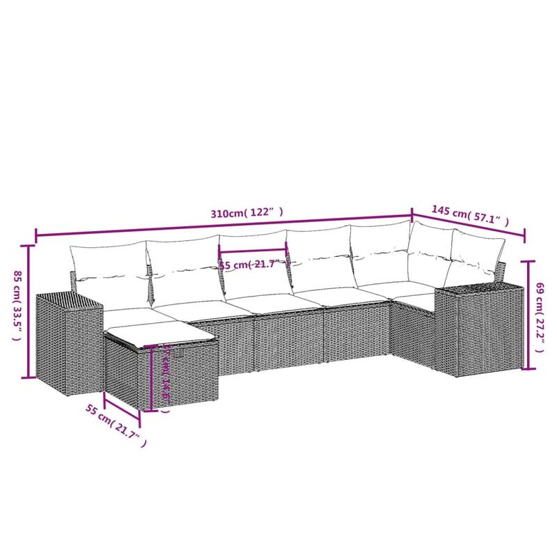 vidaXL Garden Sofa Set