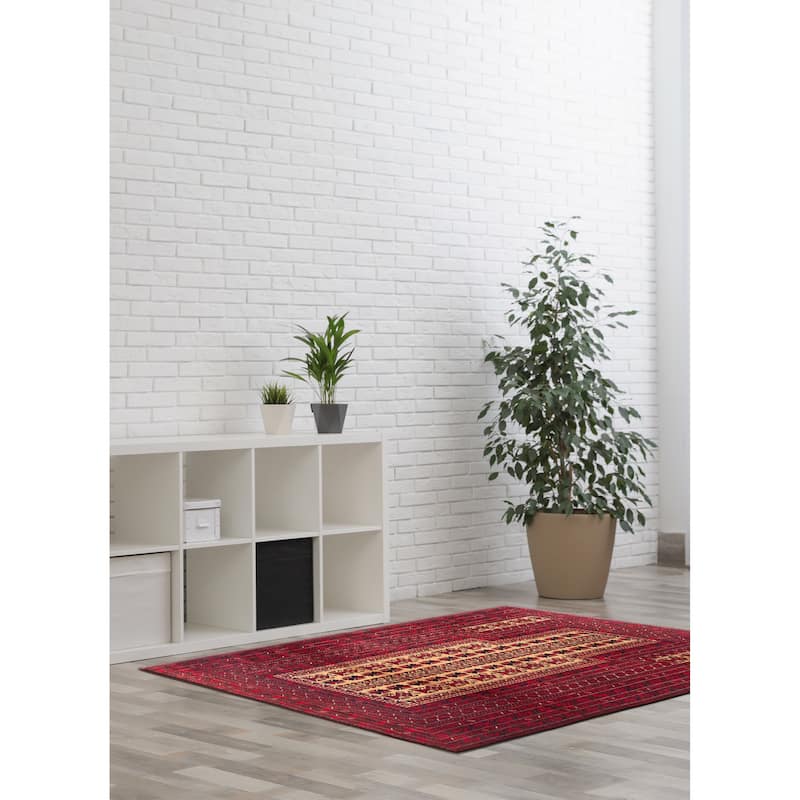 Teimani Tan Rug 3'6" x 4'9" - 3'6 x 4'9