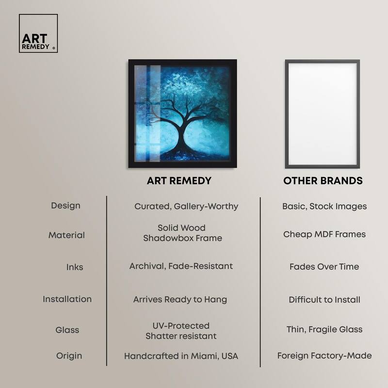 Tree of Opposites III Shadowbox by Art Remedy