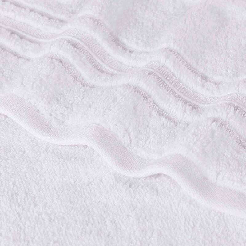 Superior Sadie Zero Twist Cotton Solid and Floral Bath Sheet Set of 2
