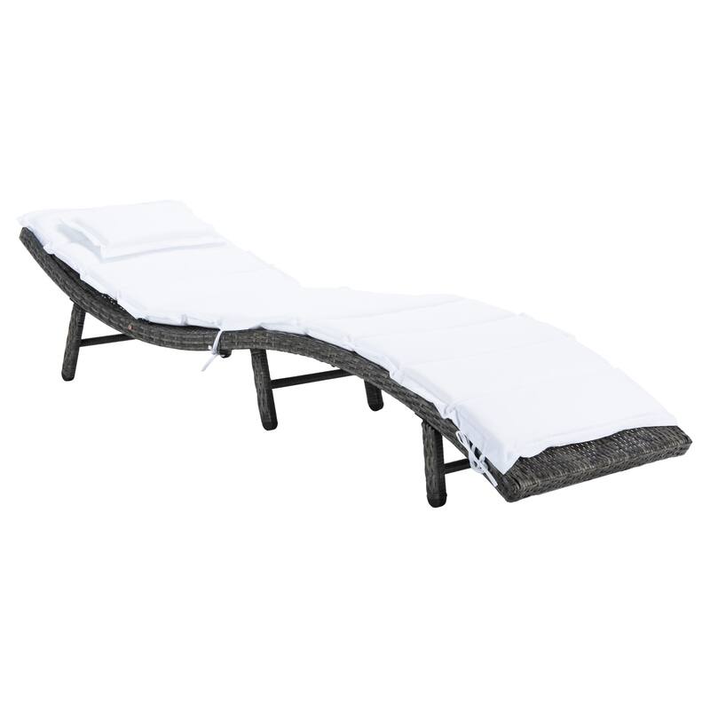 SAFAVIEH Outdoor Nihada Chaise Sun Lounger - 79Wx25Dx14H