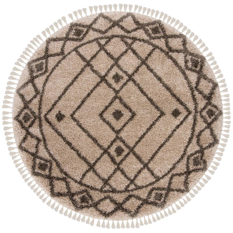 SAFAVIEH Moroccan Fringe Shag Ingeborg 2-inch Thick Rug