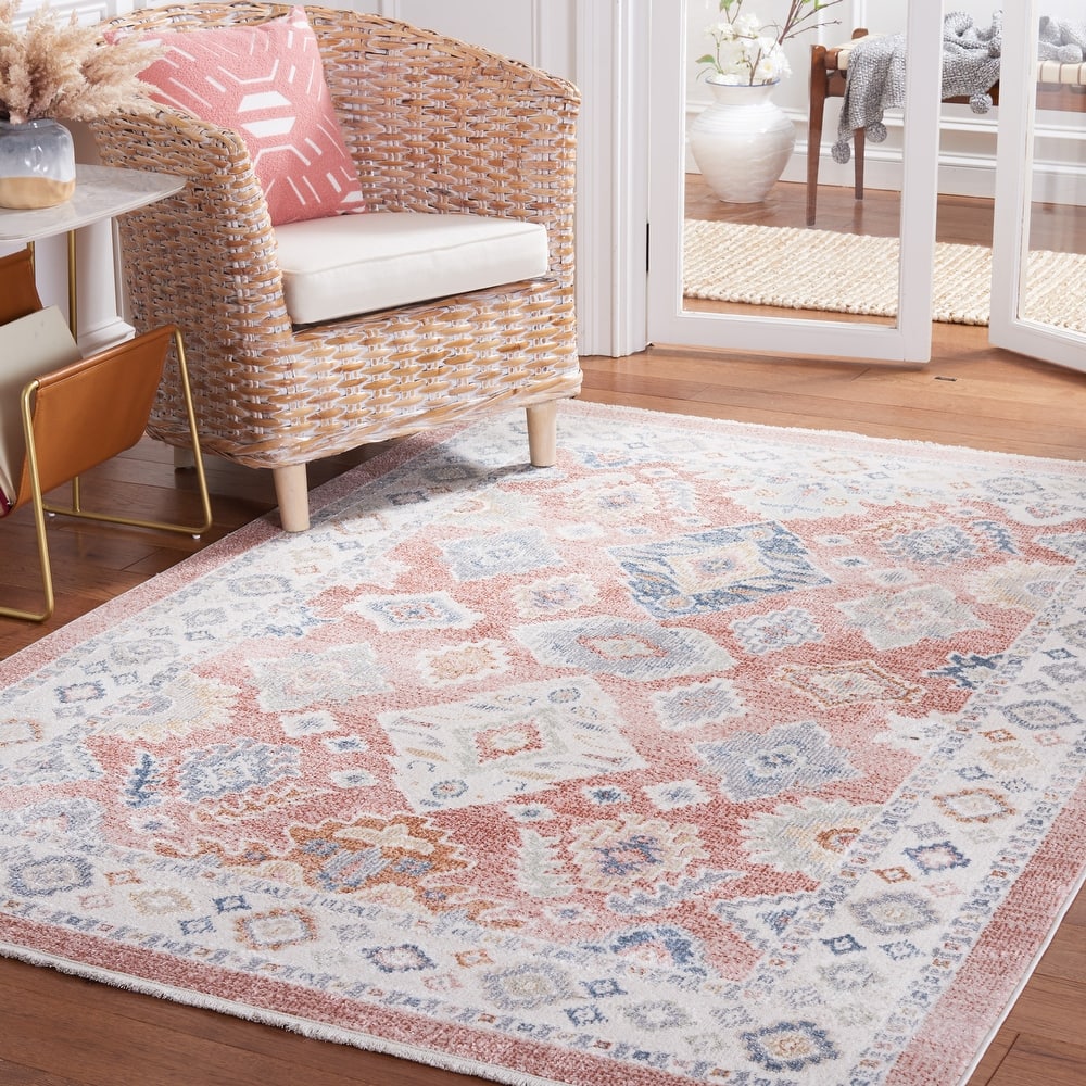 SAFAVIEH Blair Machine Washable Kanae Slip Resistant Boho Rug
