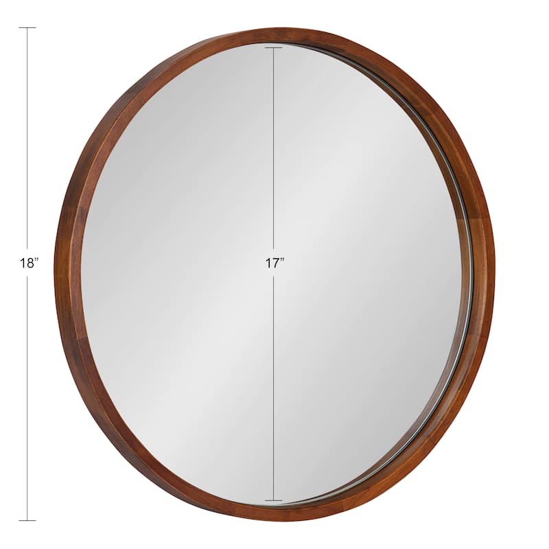 Kate and Laurel Valenti Round Framed Mirror