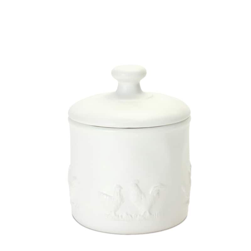 Ceramic Farm Animal Canister (Set of 2)
