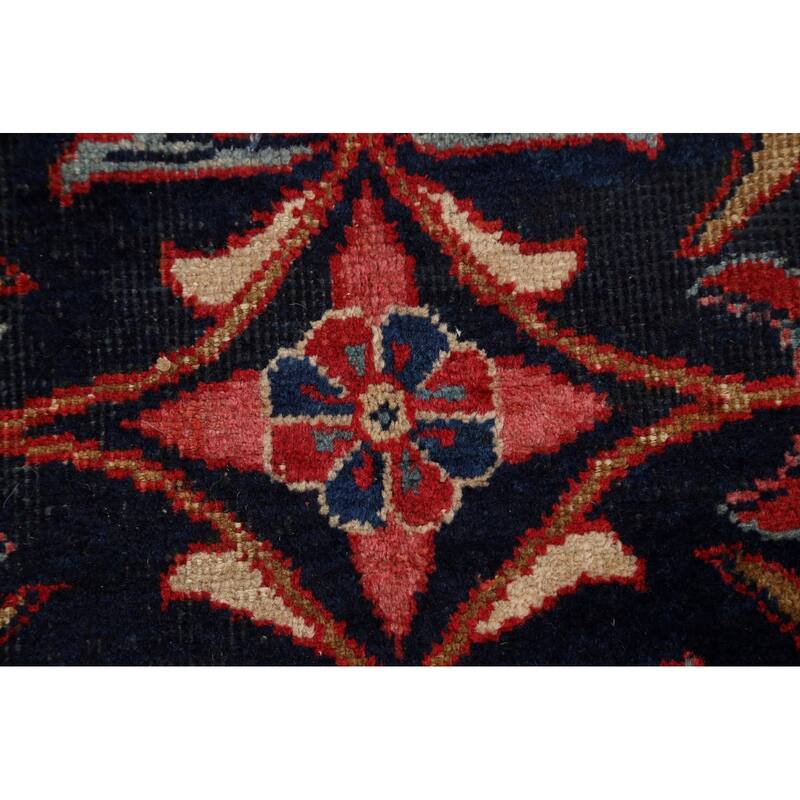 Antique Vegetable Dye Lilian Persian Area Rug Hand-knotted Wool Carpet - 4'4" x 8'4"