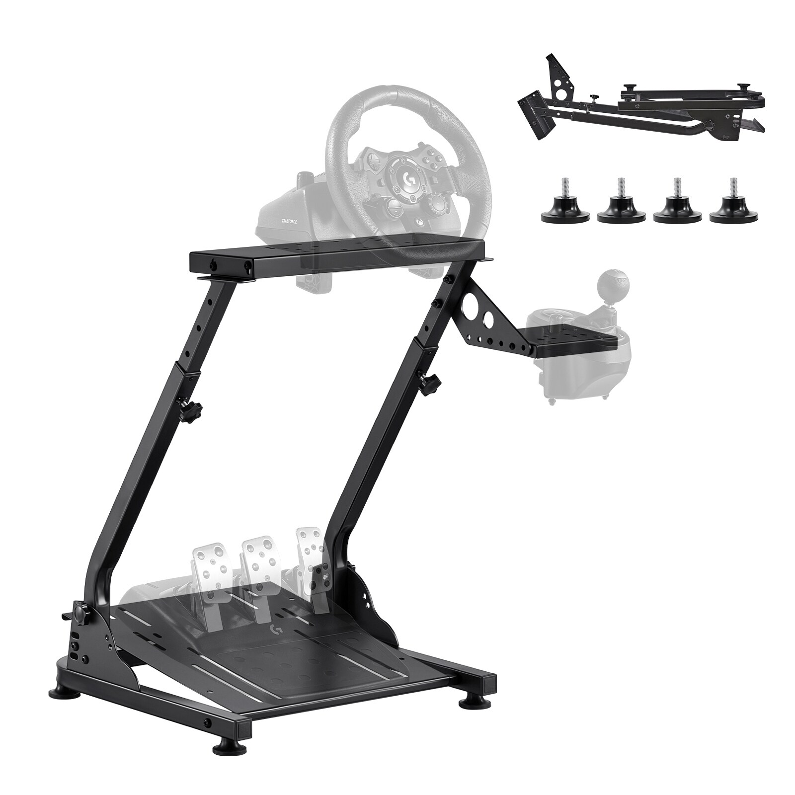 UIMOSO Racing Wheel Stand, Adjustable & Foldable Simulator Stand