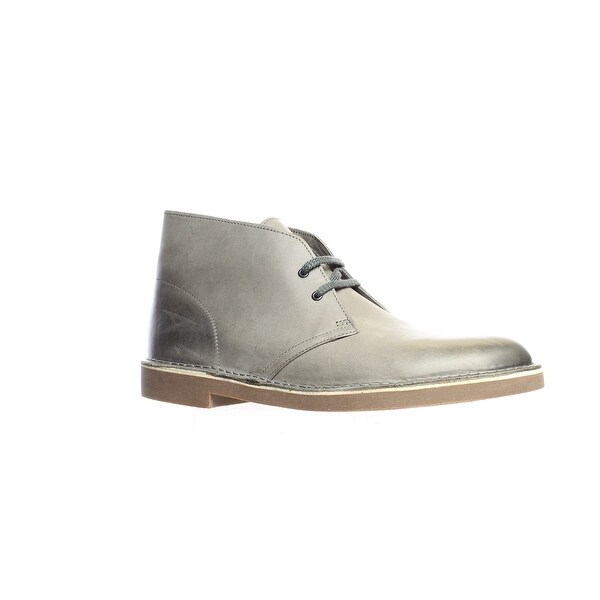 clarks bushacre 2 grey leather