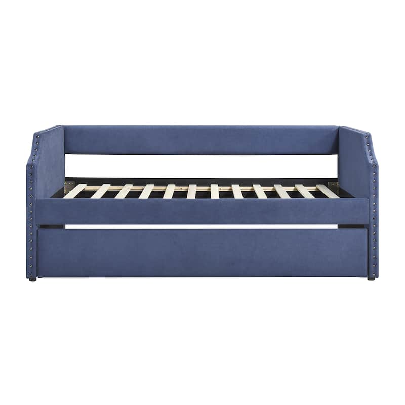 Leith Textured Fabric Daybed with Trundle