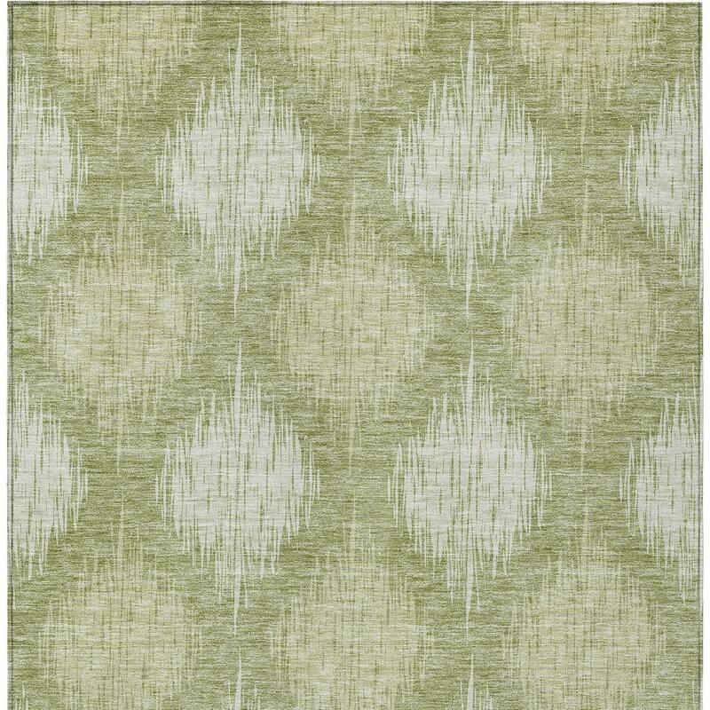 HomeRoots Ikat Transitional Rectangle Outdoor Rug