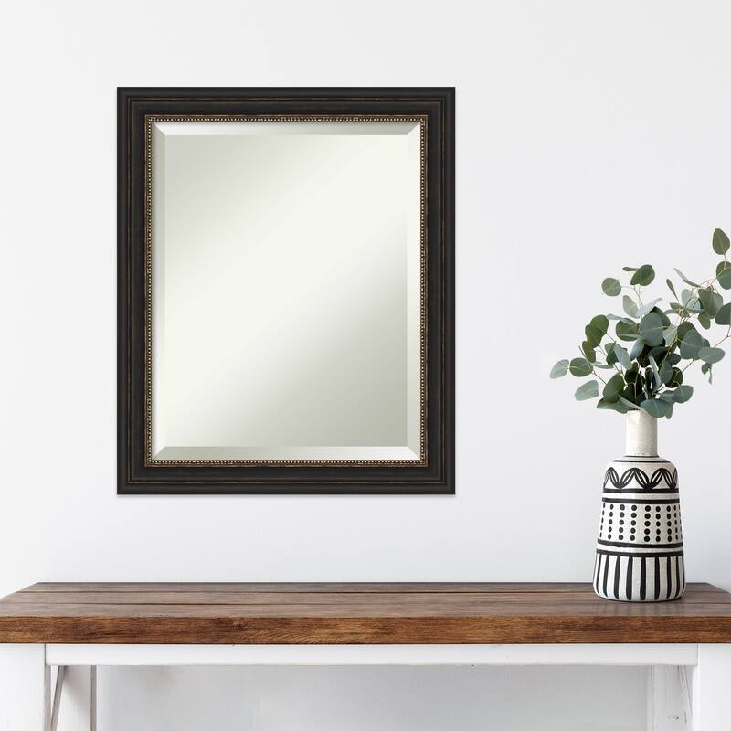 Beveled Wall Mirror - Accent Bronze Narrow Frame - Accent Bronze Narrow