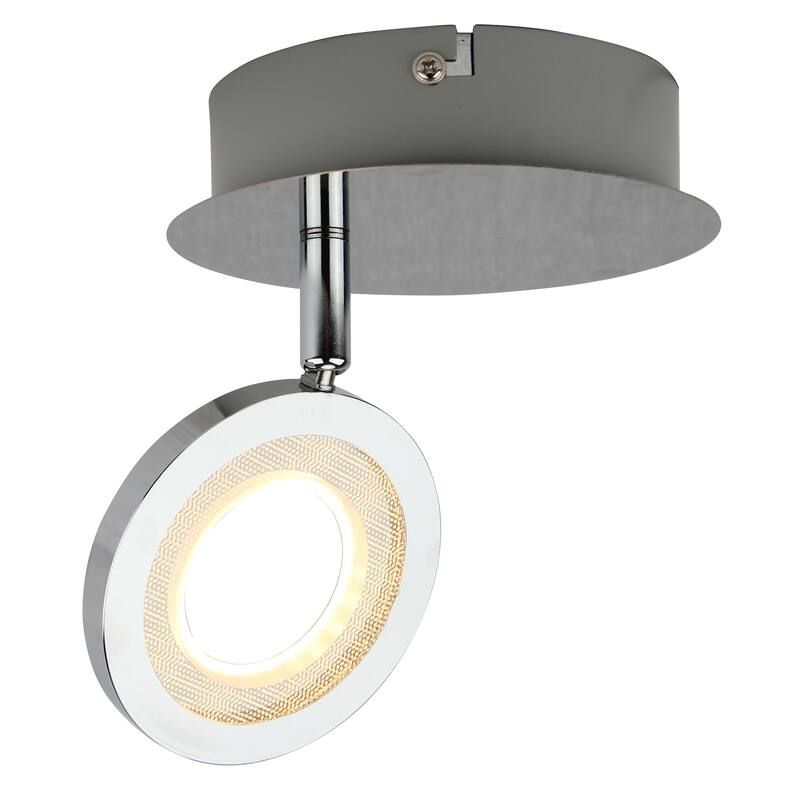 LED Flush Mount Ceiling light 5.5"D x 6.2"H - Chrome