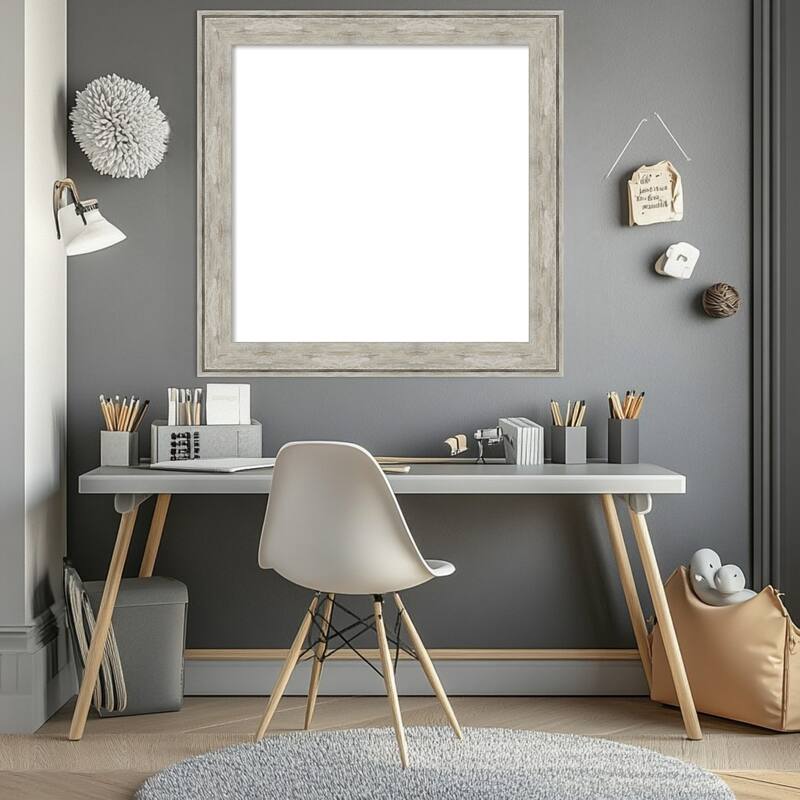 Amanti Art Crackled Metallic Framed Dry Erase Magnetic Board