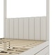 preview thumbnail 18 of 18, Upholstered Canopy Platform Bed with Trundle and Storage Drawers,Solid Wood Canopy Platform Bed Frame
