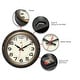preview thumbnail 6 of 5, 10" Forecaster Wall Clock - 10 x 2 x 10