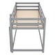 preview thumbnail 20 of 22, Wood Twin Over Twin Floor Bunk Bed with Ladder