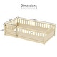 preview thumbnail 16 of 39, Children's floor bed frame, Montessori wooden children's floor bed