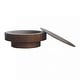 preview thumbnail 9 of 13, 39.37'' Round Coffee Table with Storage, Natural Wood