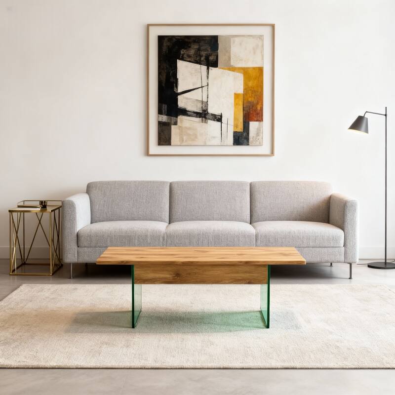 Anmytek Lift Top Coffee Table with Storage Wood Texture Modern Convertible Desk for Small Space Living Room