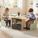 preview thumbnail 5 of 8, Gymax Kids Table & Chairs Set w/2 Open Compartments Fabric Drawer for