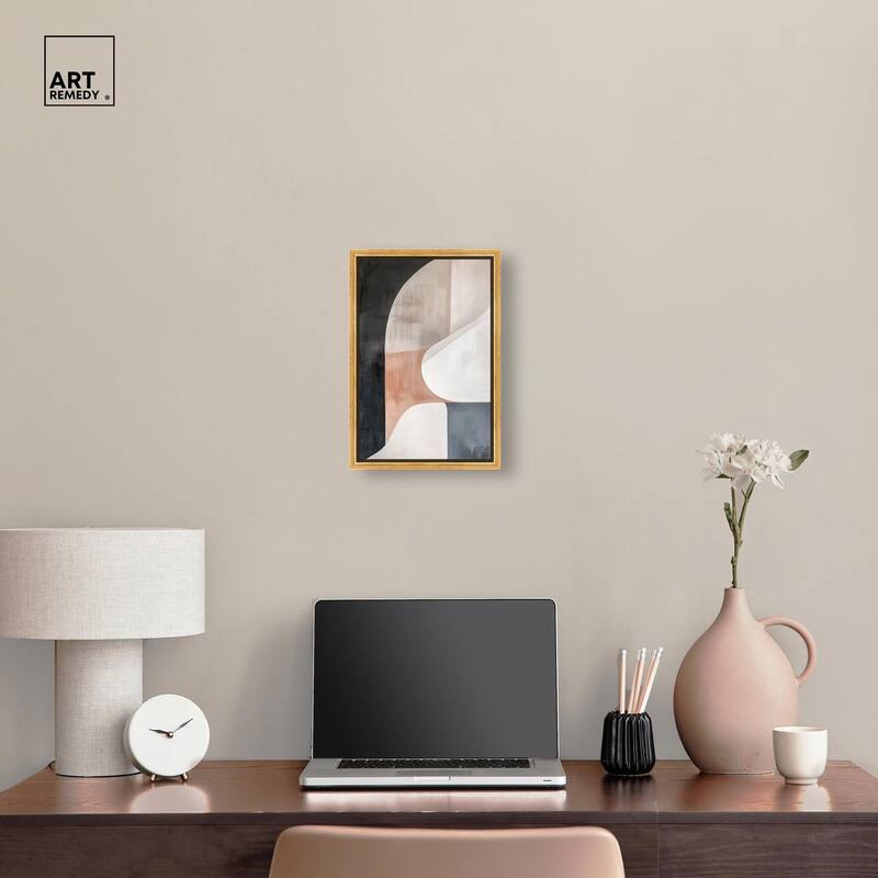 Curved Contour II Canvas by Art Remedy