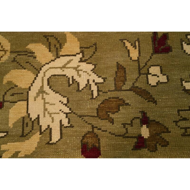 All-Over Floral Indian Area Rug 6x10 - 10' 1'' X 6' 5''