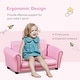 preview thumbnail 21 of 20, Two-seater Kids Sofa Set with Footstool - 32.75" L x 16.5" W x 16.25" H