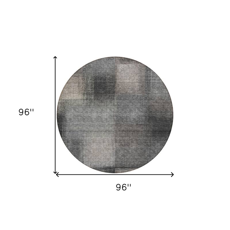 HomeRoots Abstract Transitional Rectangle Outdoor Rug