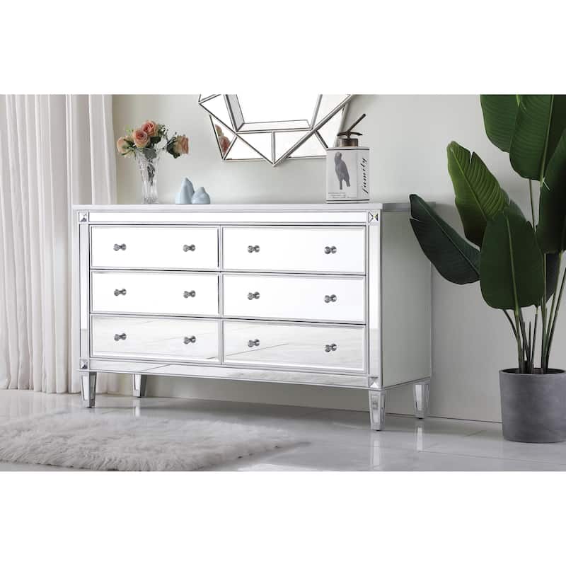 Cosmo 6-Drawer Double Dresser 60"