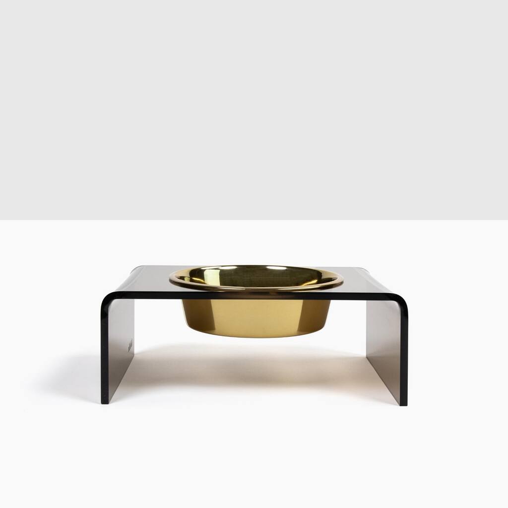 Hiddin Bronze Single Bowl Pet Feeder