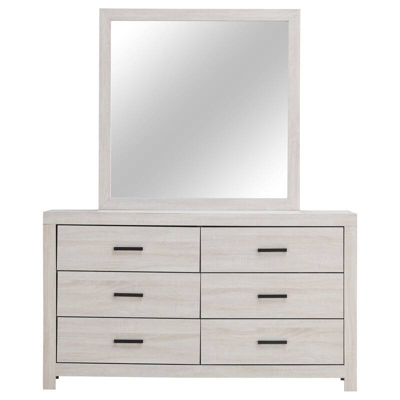 Brantford Farmhouse Rectangular 6-drawer Dresser