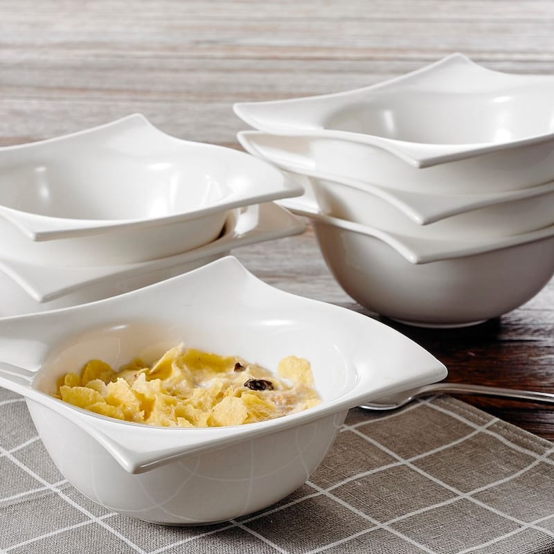 vancasso Ivory White Cereal Bowl (Set of 6)