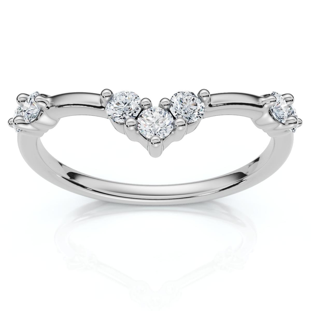 Bliss Diamond 1/4Ct Diamond Diamond Guard Wedding Stack Ring Gold or Platinum Lab Grown
