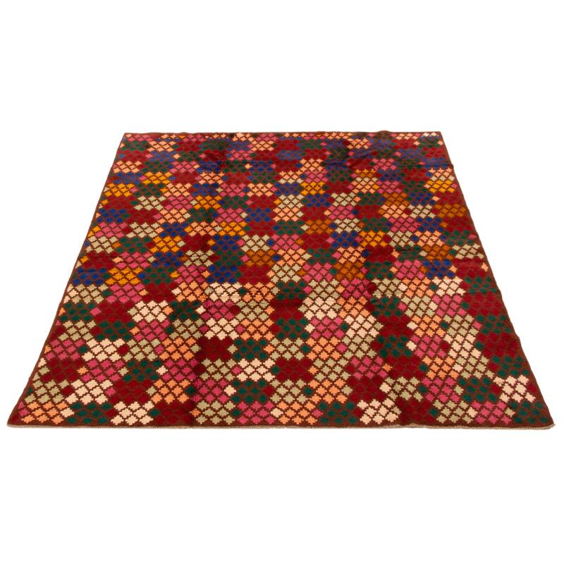ECARPETGALLERY Hand-knotted Akhjah Brown Wool Rug - 6'6 x 7'9
