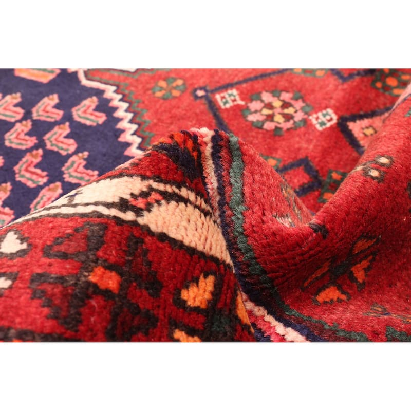 ECARPETGALLERY Hand-knotted Andelz Red Wool Rug - 4'0 x 6'11