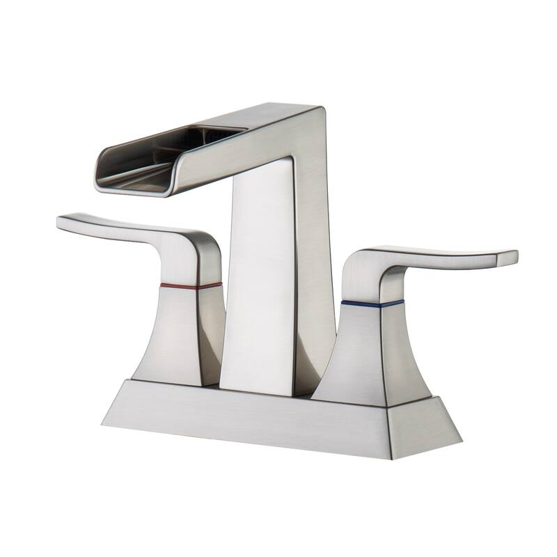 Topcraft Two Handle Waterfall Bathroom Faucet with Pop-Up Drainer