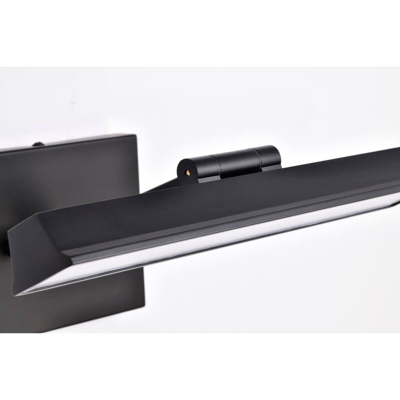 Hazel 1 Foot LED Picture Light 3 CCT Selectable Black Finish Acrylic Lens