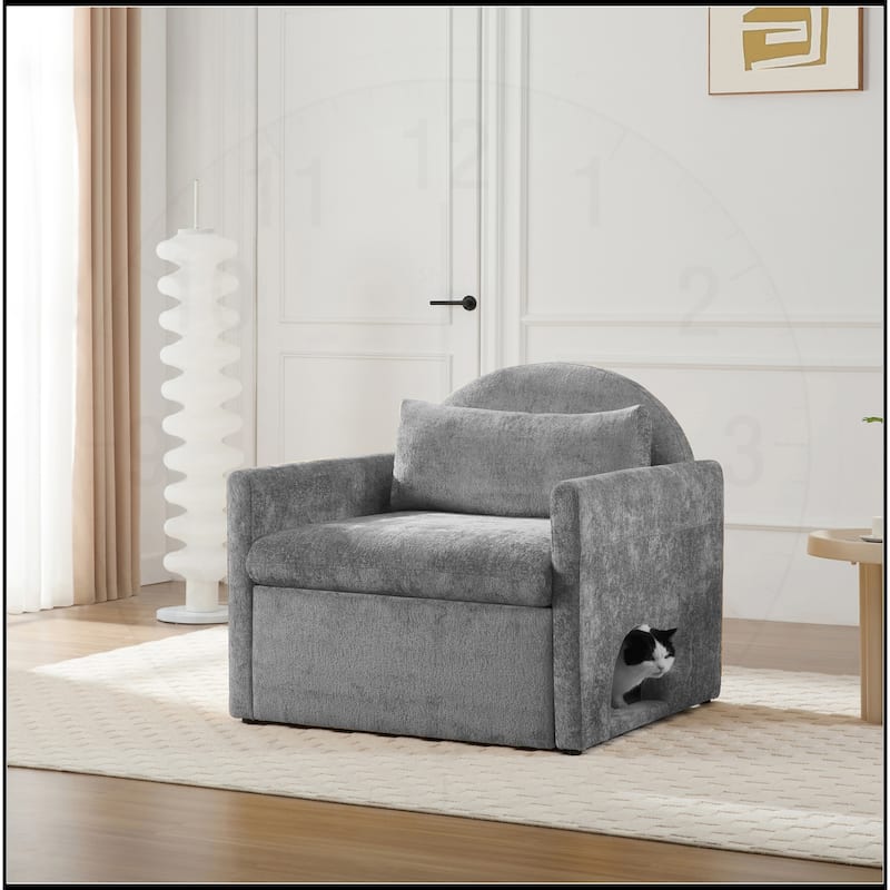 Chenille Oversized Armchair Accent Chair