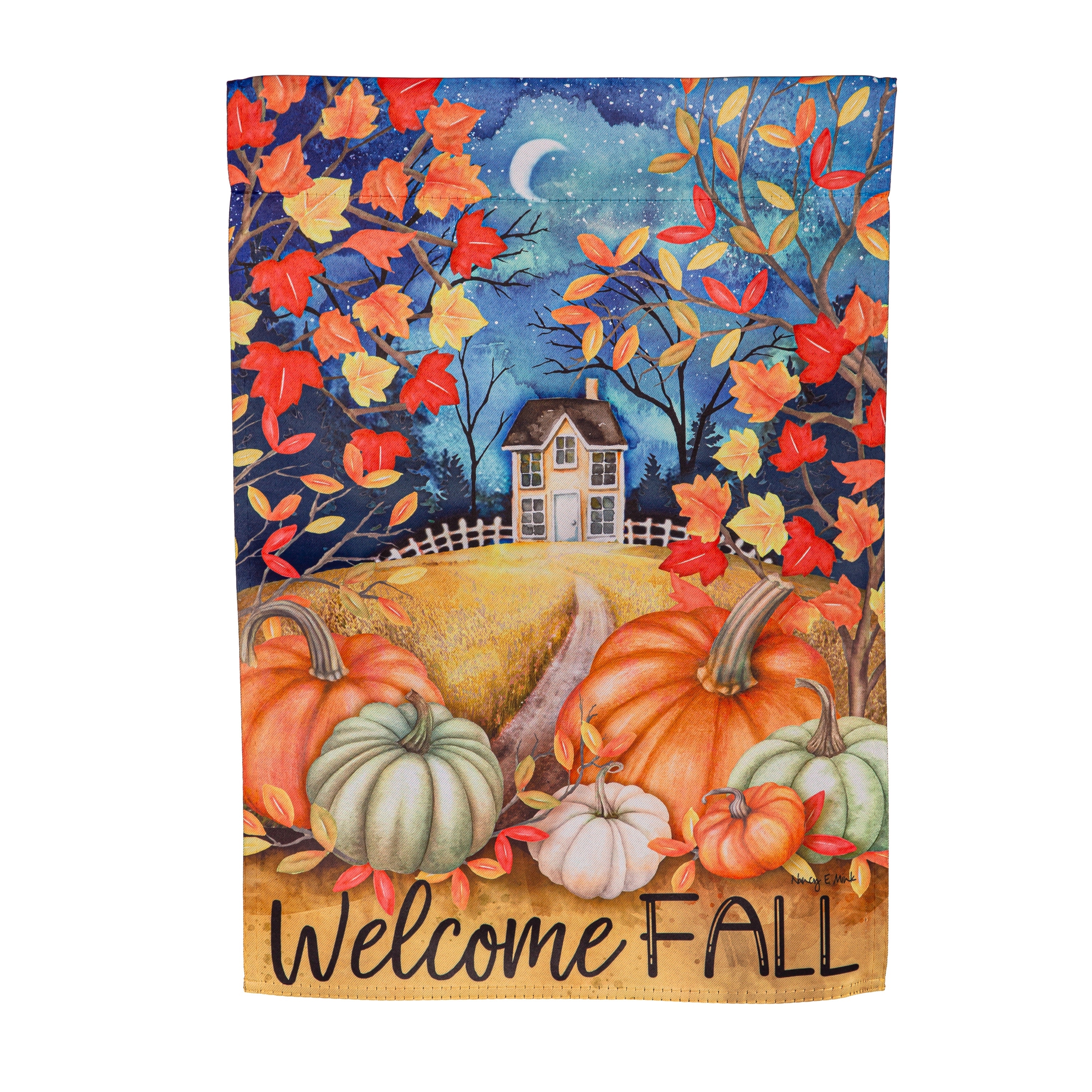 Alive in Fall Suede Garden Flags